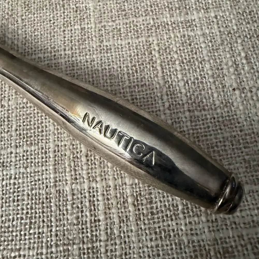 Vintage Nautica Silver Bottle Opener | Classic Barware Accessory